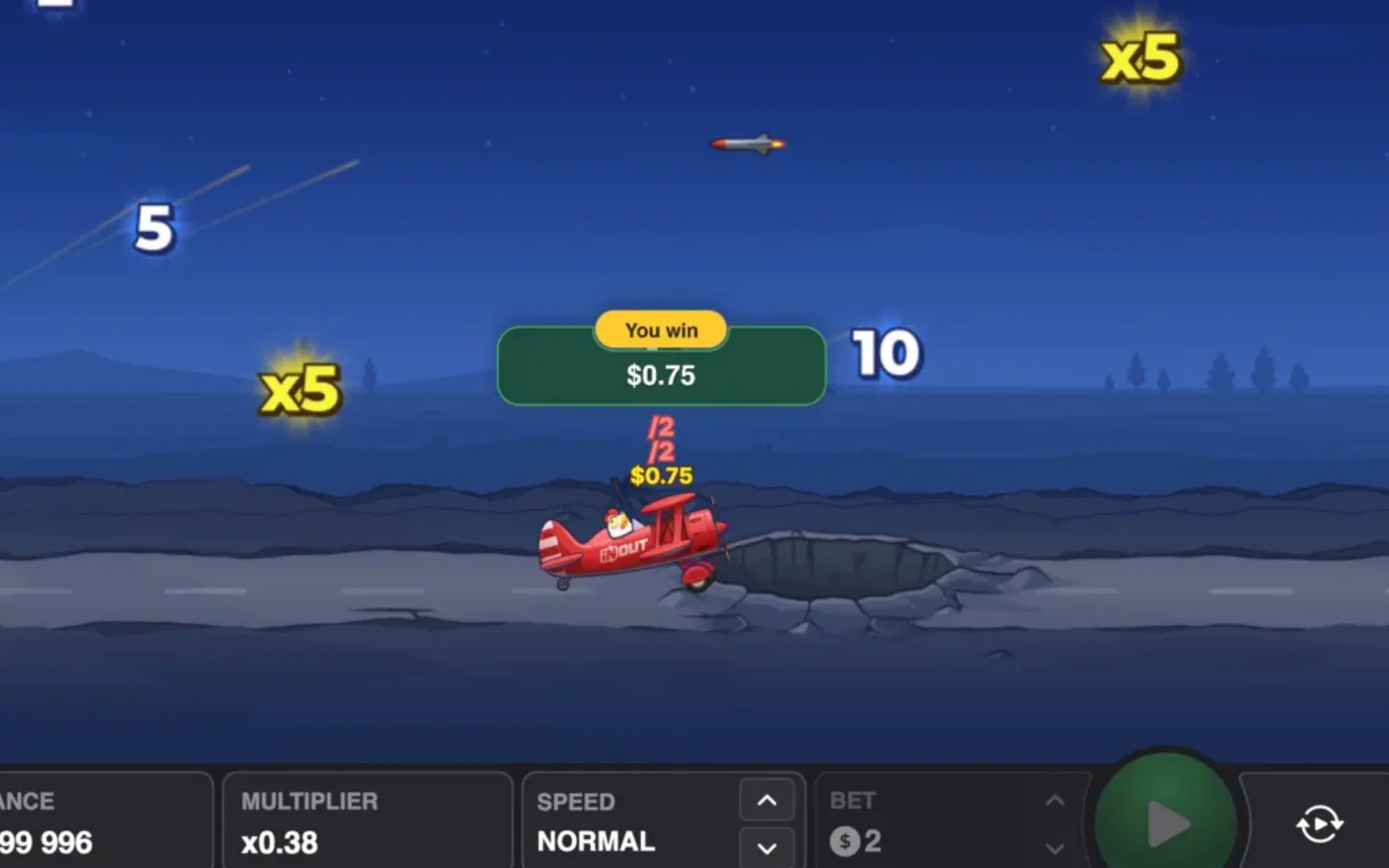AviaFly2 Game Interface